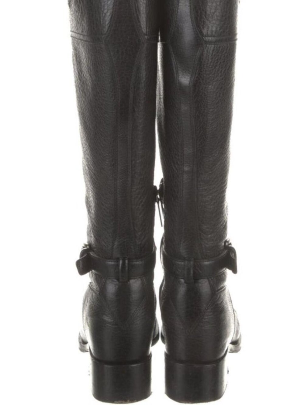 Vintage Prada Women's Black Riding Boots - size 8 - Picture 2 of 5